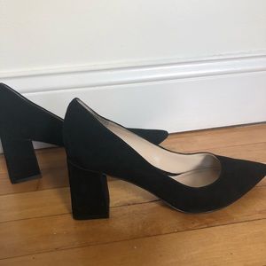 Marc Fisher pointy toed block heel pumps